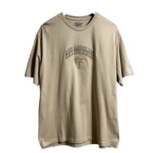 Eighty Eight Brand Mens Short Sleeve T-Shirt Large Tan